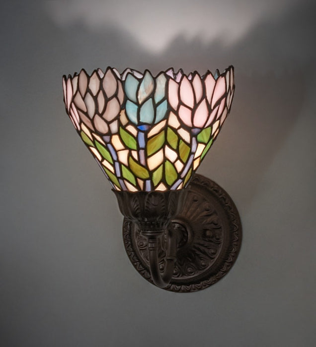 Meyda Tiffany - 275651 - One Light Wall Sconce - Tiffany Cabbage Rose