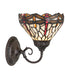 Meyda Tiffany - 275653 - One Light Wall Sconce - Tiffany Hanginghead Dragonfly - Mahogany Bronze