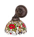 Meyda Tiffany - 275654 - One Light Wall Sconce - Renaissance Rose - Mahogany Bronze