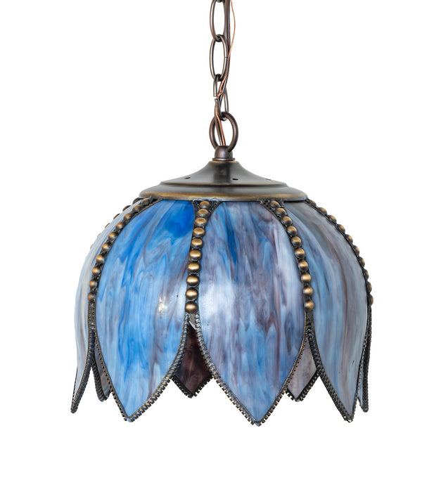 Meyda Tiffany - 275927 - One Light Pendant - Tulip - Craftsman Brown,Mahogany Bronze