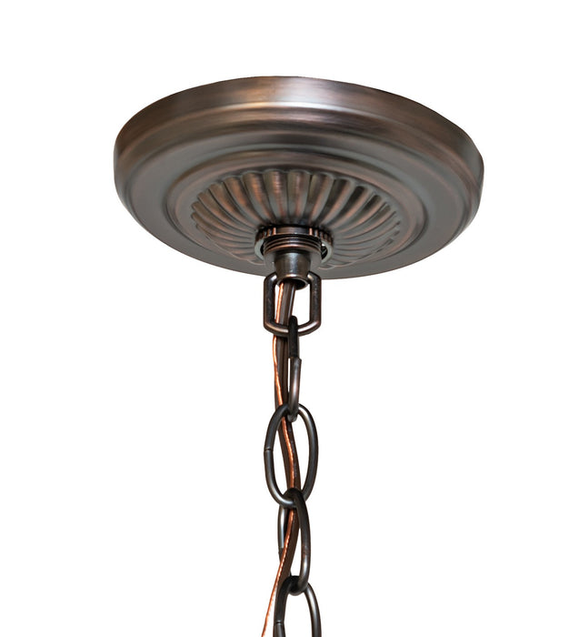 Meyda Tiffany - 275927 - One Light Pendant - Tulip - Craftsman Brown,Mahogany Bronze