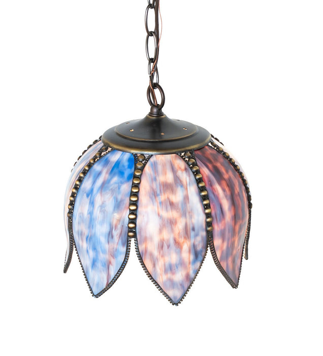 Meyda Tiffany - 275927 - One Light Pendant - Tulip - Craftsman Brown,Mahogany Bronze