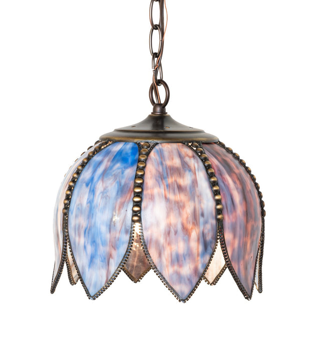 Meyda Tiffany - 275927 - One Light Pendant - Tulip - Craftsman Brown,Mahogany Bronze