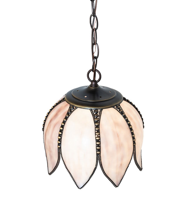 Meyda Tiffany - 275928 - One Light Pendant - Tulip - Craftsman Brown,Mahogany Bronze