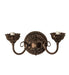 Meyda Tiffany - 31121 - Two Light Wall Sconce - Tiffany Rosebush - Mahogany Bronze