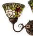 Meyda Tiffany - 31121 - Two Light Wall Sconce - Tiffany Rosebush - Mahogany Bronze