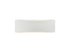 Justice Designs - CER-5767-WTWT - Two Light Wall Sconce - Ambiance - Gloss White (outside and inside of fixture)