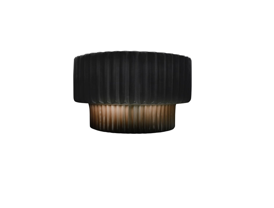 Justice Designs - CER-5780-BKMT - One Light Wall Sconce - Ambiance - Gloss Black w/ Matte White