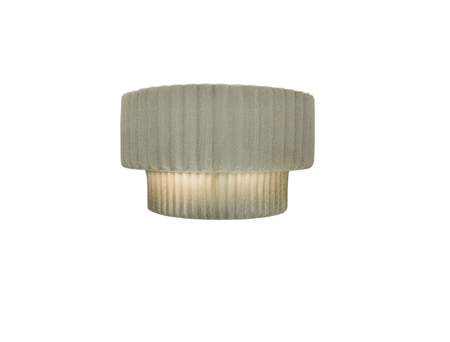 Justice Designs - CER-5780-CKC - One Light Wall Sconce - Ambiance - Celadon Green Crackle