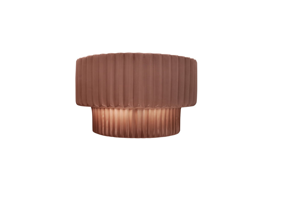 Justice Designs - CER-5780-CLAY - One Light Wall Sconce - Ambiance - Canyon Clay