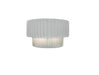 Justice Designs - CER-5780-WTWT - One Light Wall Sconce - Ambiance - Gloss White (outside and inside of fixture)