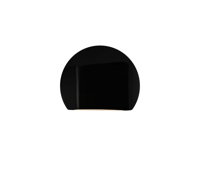 Justice Designs - CER-5790W-BKMT - LED Outdoor Wall Sconce - Ambiance - Gloss Black w/ Matte White