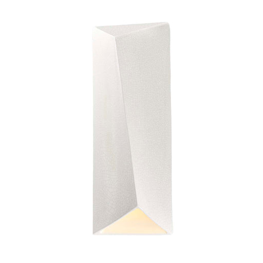 Justice Designs - CER-5897W-CRK - LED Wall Sconce - Ambiance - White Crackle