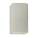 Justice Designs - CER-5910-CRK - Wall Sconce - Ambiance - White Crackle