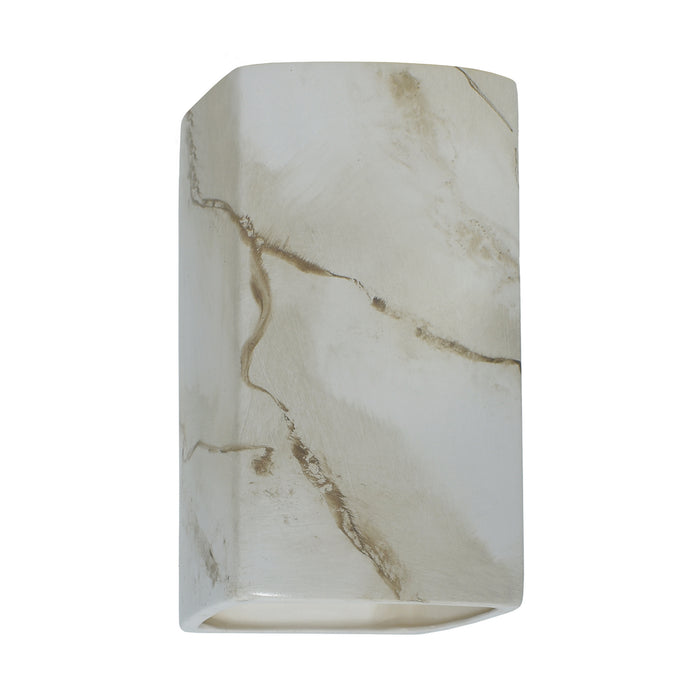 Justice Designs - CER-5915W-STOC - LED Wall Sconce - Ambiance - Carrara Marble