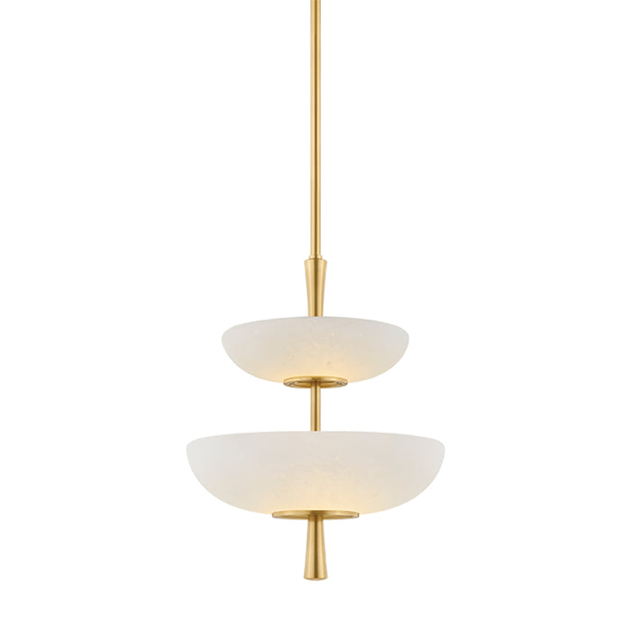 Hudson Valley - 7702-AGB - LED Pendant - Mapledale - Aged Brass