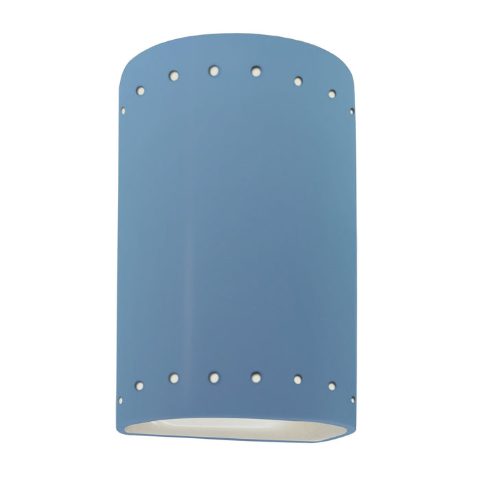 Justice Designs - CER-5990-SKBL - One Light Wall Sconce - Ambiance - Sky Blue