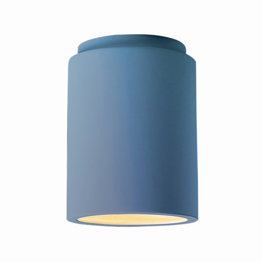 Justice Designs - CER-6100W-SKBL - One Light Outdoor Flush Mount - Radiance - Sky Blue