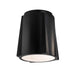 Justice Designs - CER-6140-CRB - One Light Flush-Mount - Radiance - Carbon - Matte Black