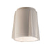 Justice Designs - CER-6140W-MAT - One Light Outdoor Flush-Mount - Radiance - Matte White