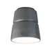 Justice Designs - CER-6150-GRY - One Light Flush-Mount - Radiance - Gloss Gray