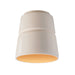 Justice Designs - CER-6150-MTGD - One Light Flush-Mount - Radiance - Matte White/Champagne Gold