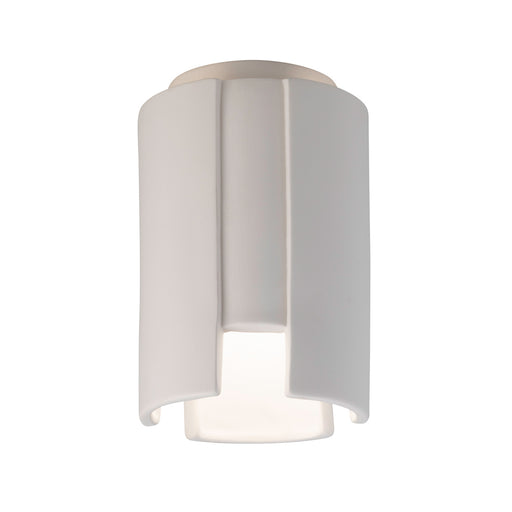 Justice Designs - CER-6160-BIS - One Light Flush-Mount - Radiance - Bisque