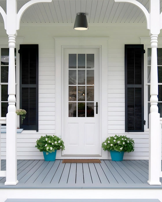 Justice Designs - CER-6170-PWGN - One Light Flush-Mount - Radiance - Pewter Green