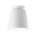 Justice Designs - CER-6170-WHT - One Light Flush-Mount - Radiance - Gloss White