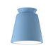 Justice Designs - CER-6170W-SKBL - One Light Outdoor Flush Mount - Radiance - Sky Blue