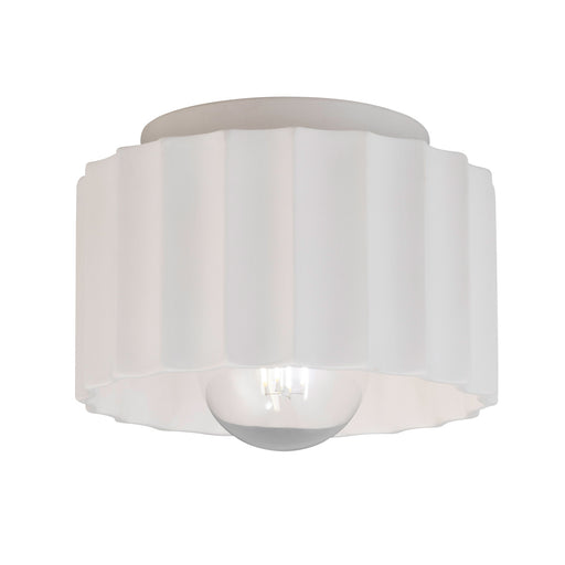 Justice Designs - CER-6183-BIS - One Light Flush-Mount - Radiance - Bisque