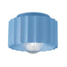 Justice Designs - CER-6183-SKBL - One Light Flush-Mount - Radiance - Sky Blue