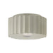 Justice Designs - CER-6185-CRK - One Light Flush-Mount - Radiance - White Crackle