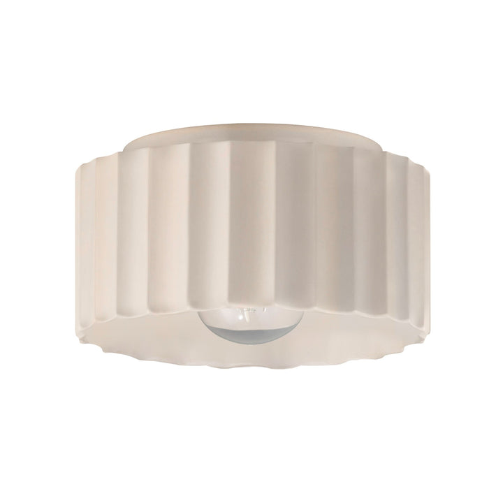 Justice Designs - CER-6185-MAT - One Light Flush-Mount - Radiance - Matte White
