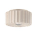 Justice Designs - CER-6185-MAT - One Light Flush-Mount - Radiance - Matte White