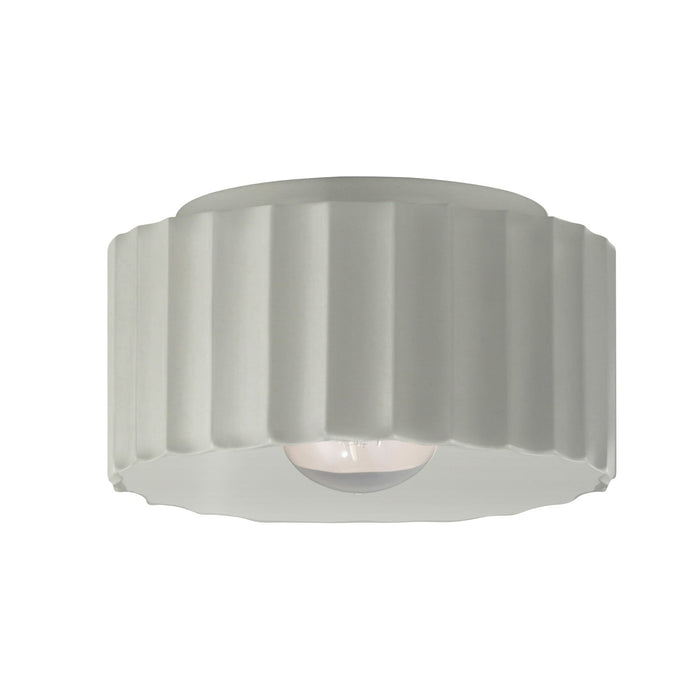 Justice Designs - CER-6185-MAT - One Light Flush-Mount - Radiance - Matte White