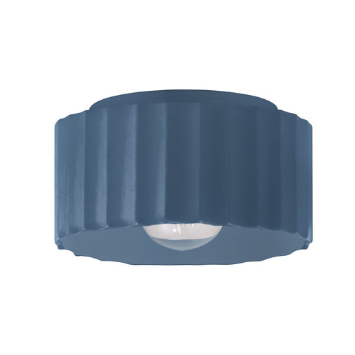 Justice Designs - CER-6185-MID - One Light Flush-Mount - Radiance - Midnight Sky