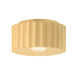 Justice Designs - CER-6185-MYLW - One Light Flush-Mount - Radiance - Muted Yellow