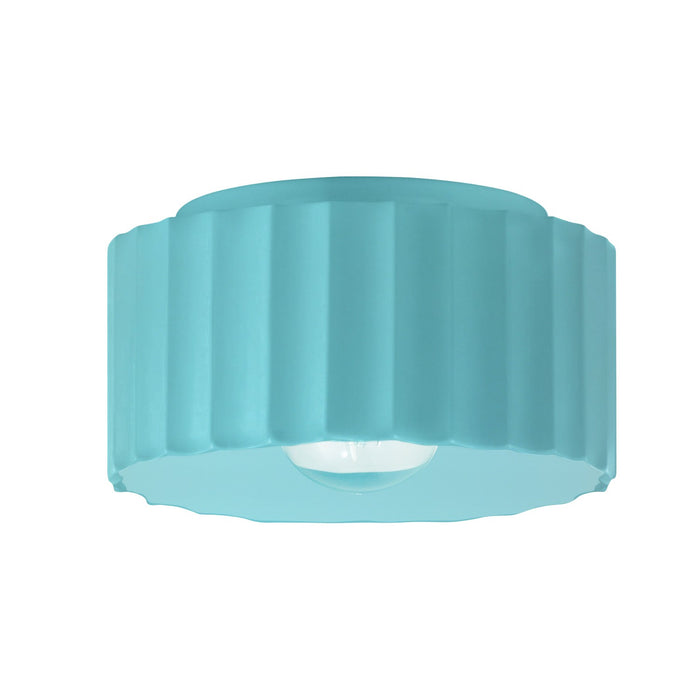 Justice Designs - CER-6185-RFPL - One Light Flush-Mount - Radiance - Reflecting Pool