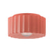 Justice Designs - CER-6185W-BSH - One Light Outdoor Flush Mount - Radiance - Gloss Blush