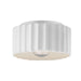 Justice Designs - CER-6185-WHT - One Light Flush-Mount - Radiance - Gloss White