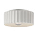 Justice Designs - CER-6187-BIS - One Light Flush-Mount - Radiance - Bisque