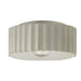 Justice Designs - CER-6187-CRK - One Light Flush-Mount - Radiance - White Crackle