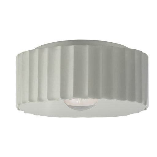 Justice Designs - CER-6187-MAT - One Light Flush-Mount - Radiance - Matte White