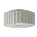 Justice Designs - CER-6187-MAT - One Light Flush-Mount - Radiance - Matte White