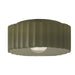 Justice Designs - CER-6187-MGRN - One Light Flush-Mount - Radiance - Matte Green