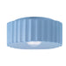 Justice Designs - CER-6187-SKBL - One Light Flush-Mount - Radiance - Sky Blue