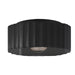 Justice Designs - CER-6187W-BLK - One Light Outdoor Flush Mount - Radiance - Gloss Black