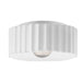 Justice Designs - CER-6187-WHT - One Light Flush-Mount - Radiance - Gloss White