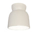 Justice Designs - CER-6190-MAT - One Light Flush-Mount - Radiance Collection - Matte White